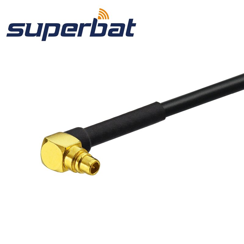 Superbat RP-SMA fêmea (pino masculino) para mmcx ângulo direito rg174 15cm conjunto de cabo