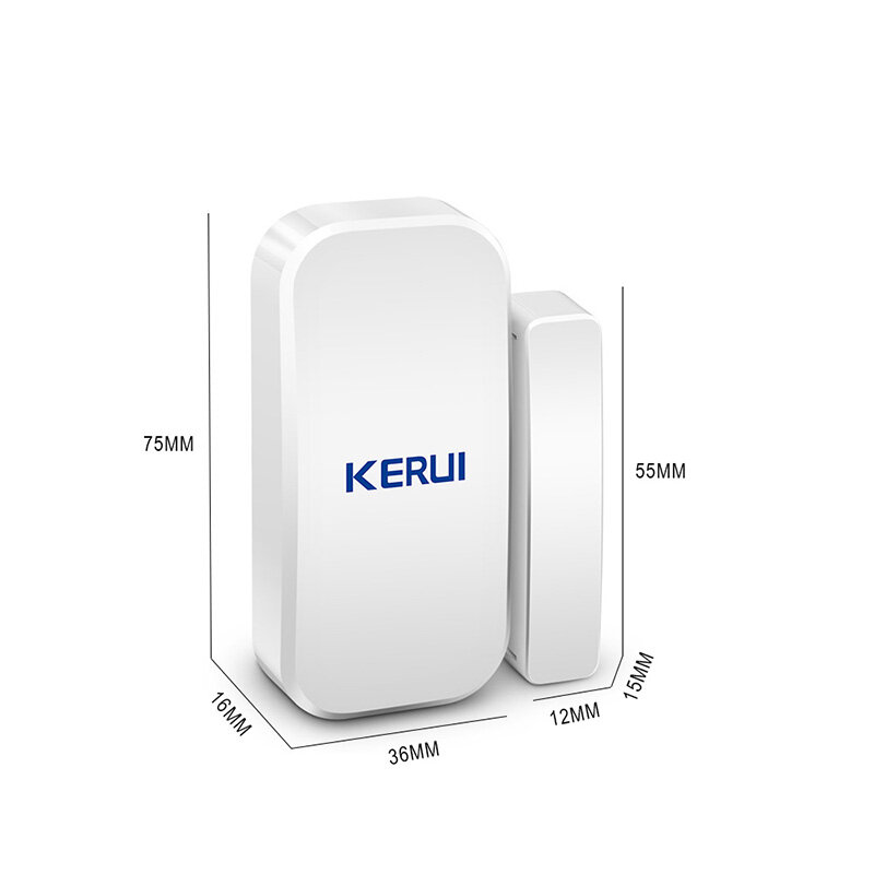 KERUI-Detector de Sensor magnético de puerta inalámbrico para Panel de teclado táctil, sistema de alarma de voz antirrobo para seguridad del hogar, GSM PSTN