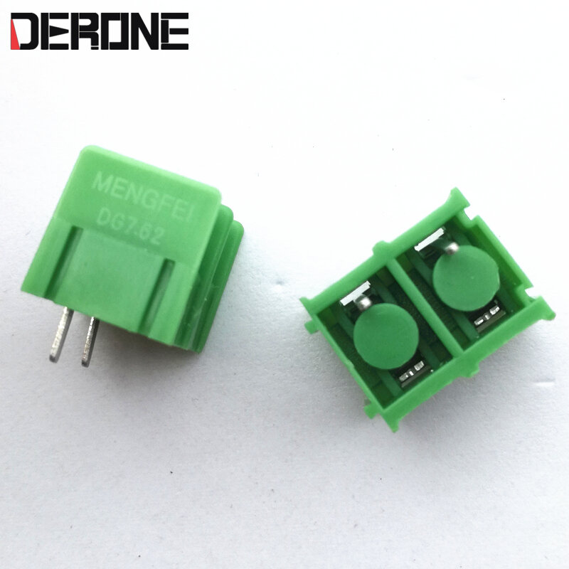 2 stück 7,62mm 2 pin 300v 10A Circuit Board Connector Block Terminals für audio diy