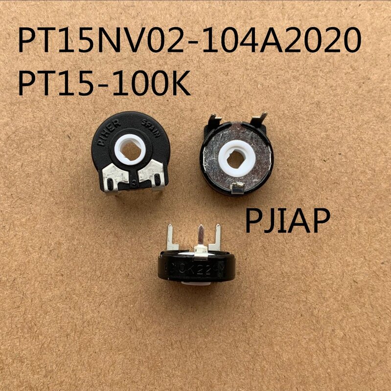 5 stücke importierte spanische Piher Trimmer Potentiometer PT15-100K horizontale PT15NV02-104A2020