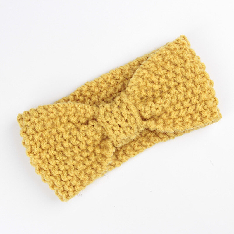 8 Colors Baby Girl Knit Crochet Turban Headband Winter Warm Headbands Hair Accessories For Newborns Hair bands Hairband Headwear