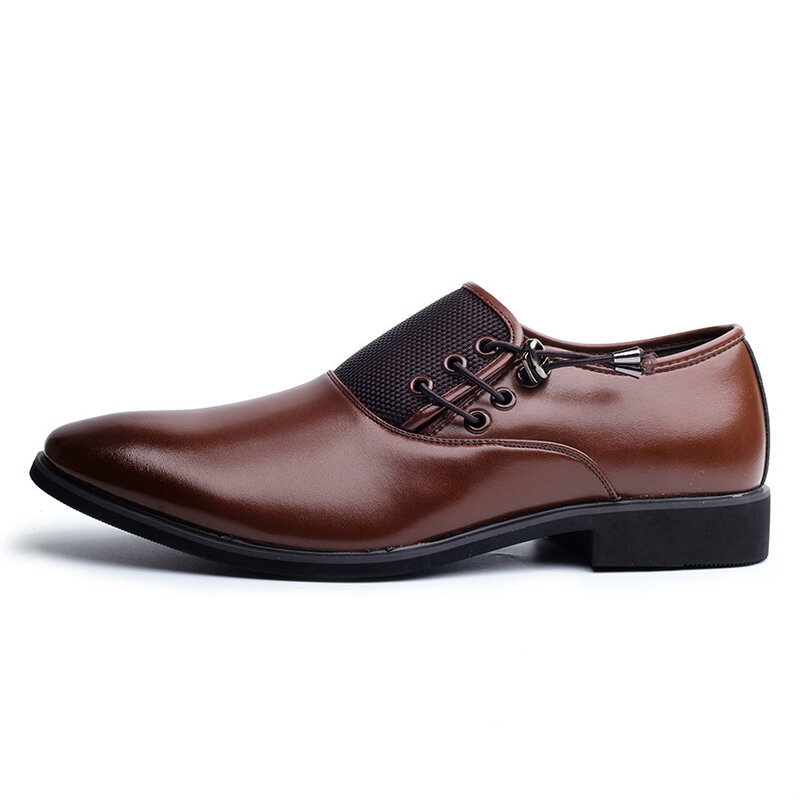 Marka mężczyźni moda Retro Oxford buty marka lato formalna sukienka biurowa buty mężczyźni obuwie ślubne rozmiar 38-47