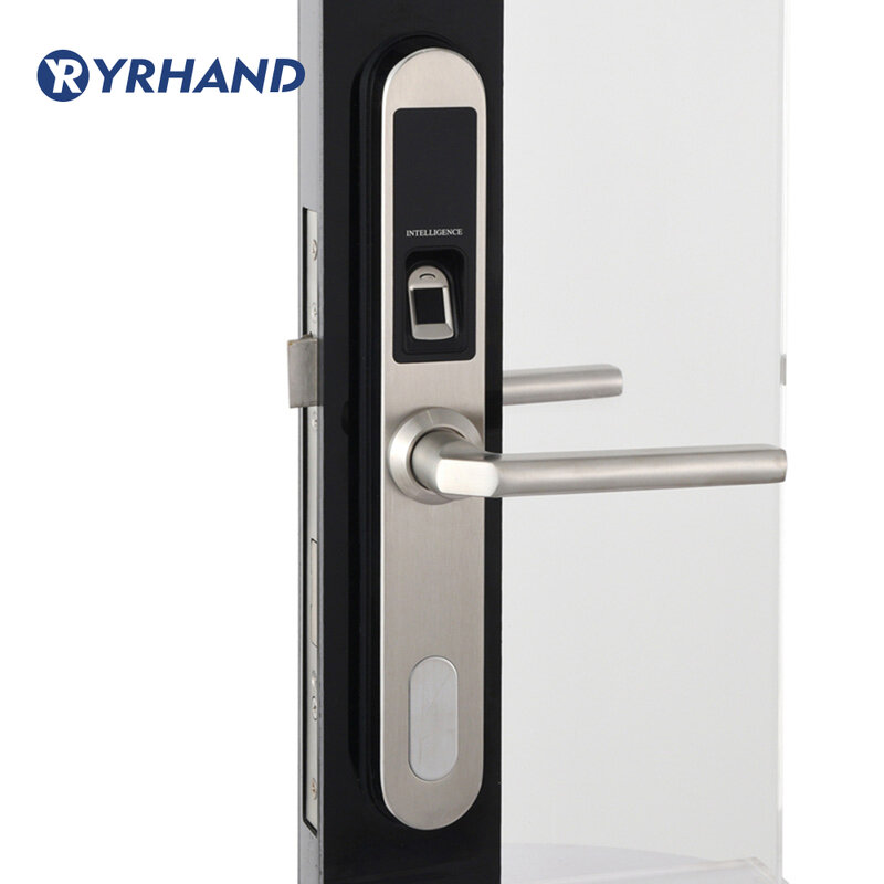 Fingerprint Door Lock Waterproof Stainless Steel Electronic Door Lock for Aluminum Glass Gate Door with European Mortise