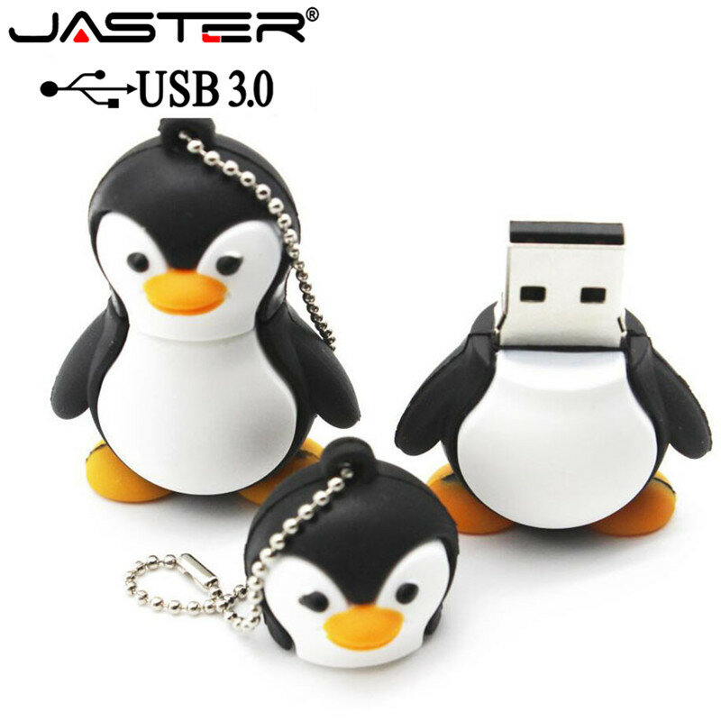 JASTER 3.0 lovely penguin usb flash drive cartoon pendrive 4gb 8gb 16gb 32gb memory stick USB 3.0 Gift beauty pendant