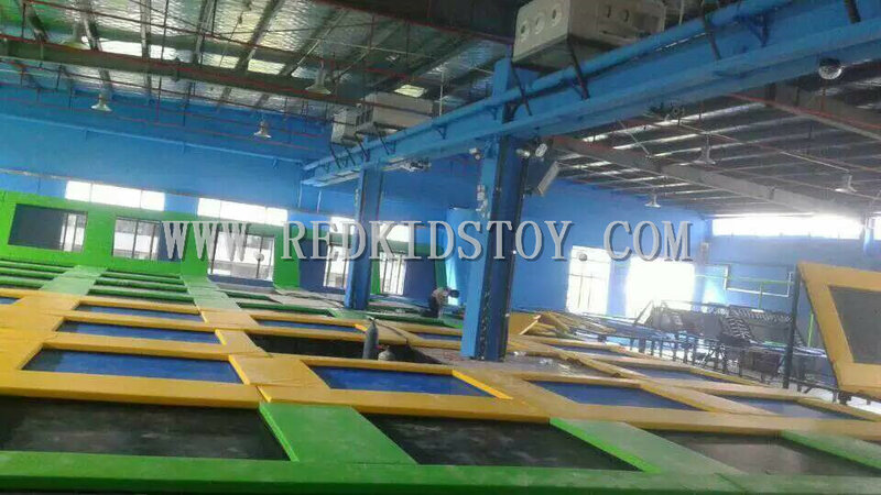 Chiny najwyższej jakości duży gimnastyka trampoliny najgorętsze sport trampolina Park HZ-LG023