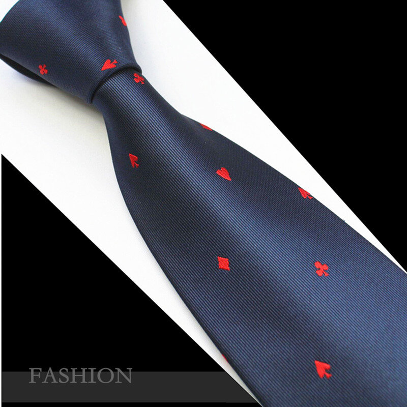 RBOCOTT Mens 7cm Animal Patterned Ties Neck Ties Silk Jacquard Necktie for Men Blue Tie For Business Wedding Party Gravatas Red
