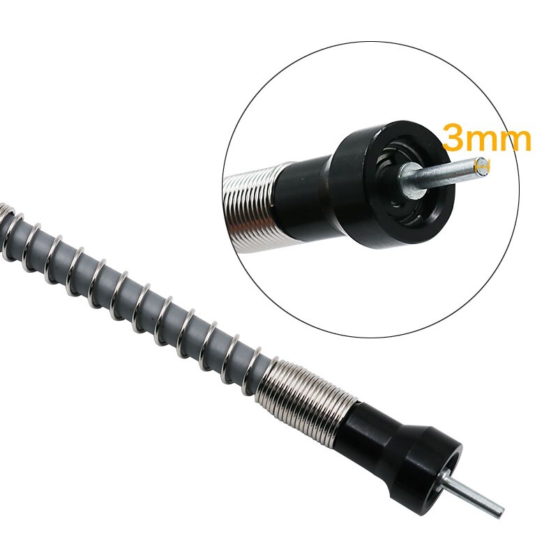 TONGFENGLH 108cm Aluminum Flexible Flex Shaft with Keyless Chuck 1/8 inch 3.175mm Connector Electric Grinder Power Rotary Tool