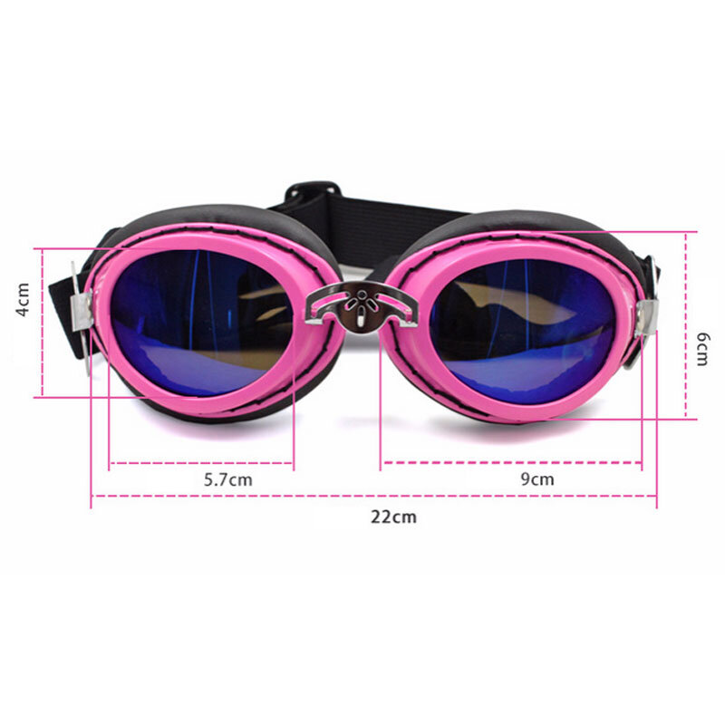 조정 가능한 애완견 선글라스 패션 고글 방수 windproof 아이웨어 보호 uv 대형 안경 대형 안경