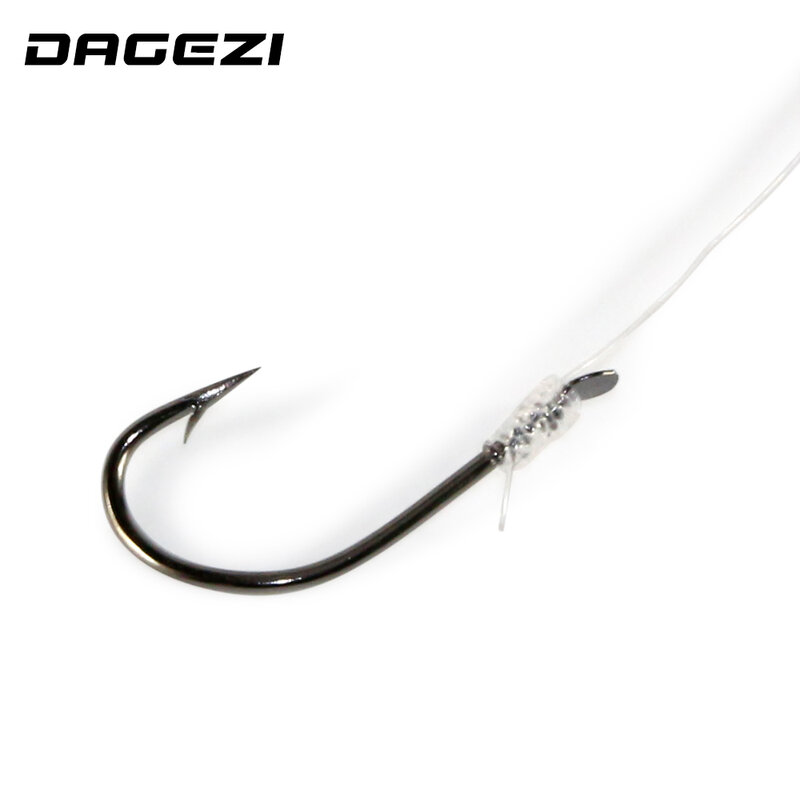 DAGEZI 25pcs Fishing Hook with fishing line High carbon steel  8-16# Barbed Hooks Pesca Tackle Accessories