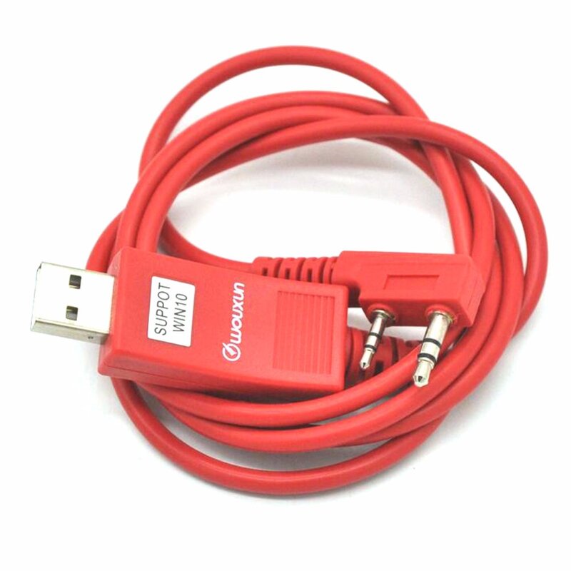 WOUXUN-Cable de programación Original para todas las Radios, Cable USB para KG-UVD1P, KG-UV6D, KG-UV8D, KG-UV899 PLUS, con enchufe K1