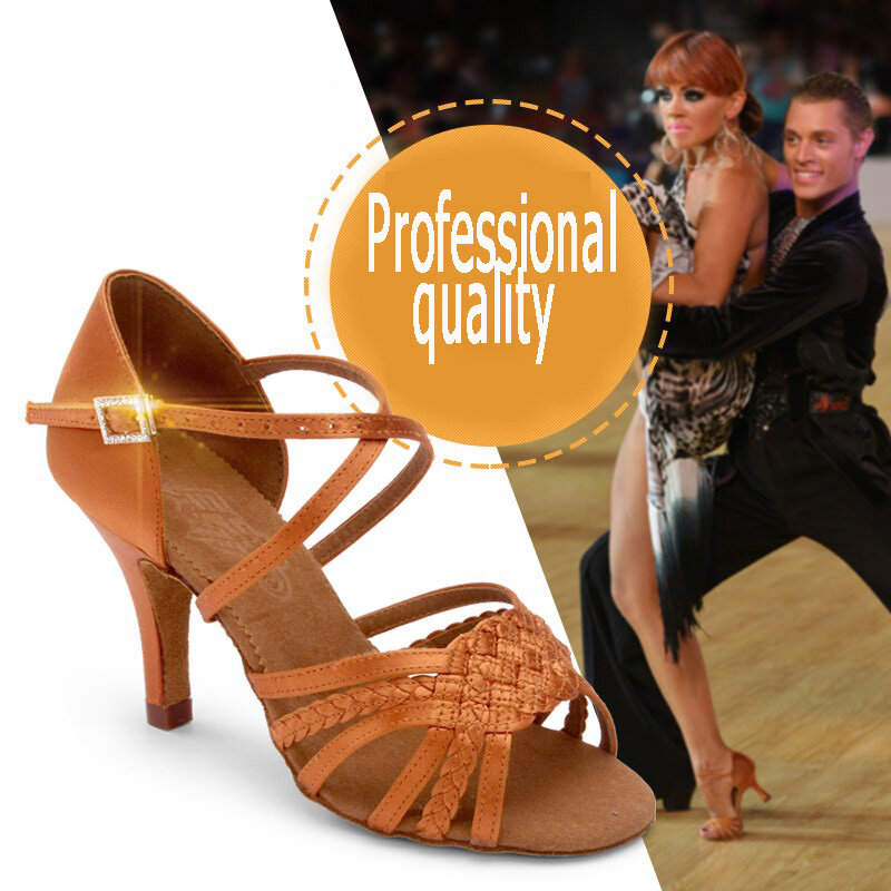 Sneakers scarpe da ballo professionali per adulti Party Ballroom Ladies Aerobics Shoes Dancing Brown BD 2360-B Coupon Hot Square Dancing
