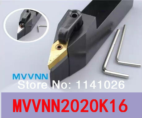 MVVNN2020K16、金属旋盤切削工具、cnc旋削工具、旋盤工作機械、外部旋削工具タイプmvvnn 20*20*125ミリメートル
