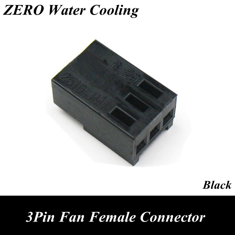 2510 3Pin Fan Vrouwelijke Connector met 4 stuks Gratis Terminal Pins