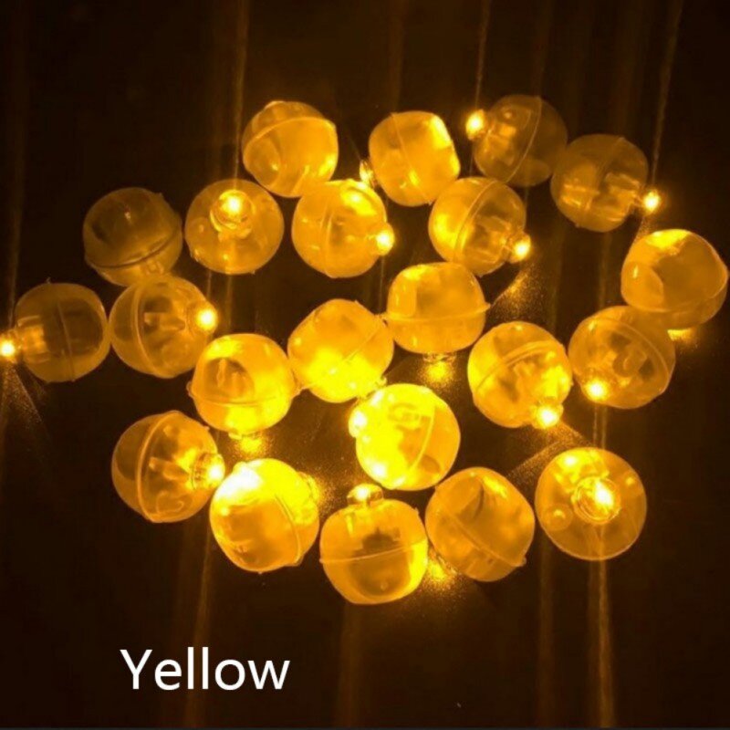 Bola Flash Led Bundar 2020 10 Buah Lampu Balon Lampu Waktu Siaga Panjang untuk Lampu Balon Lentera Kertas Dekorasi Pesta Pernikahan