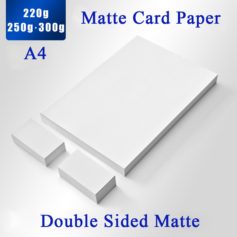 Double Side Matte Photo Paper, 220g, 250g, cartão de visita, cartão de nome, cartão postal
