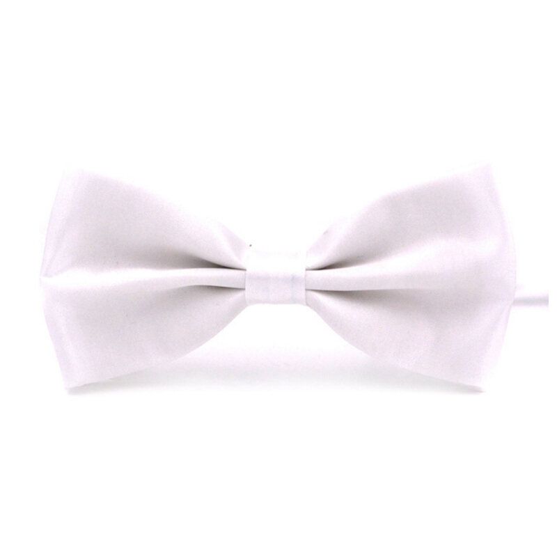 Quente 1 pc clássico menino masculino bowtie cavalheiro cor sólida cetim gravata gravata moda negócios festa de casamento