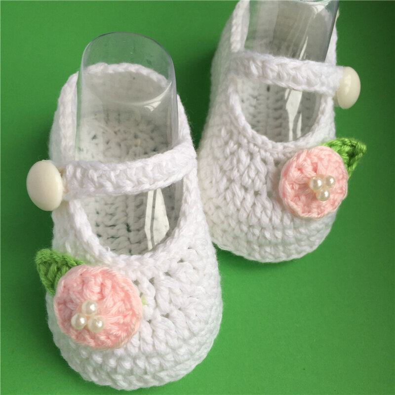 QYFLYXUE Handmade przędza z dzianiny miękkie podeszwy buty skarpetki dla niemowląt buty dla dzieci
