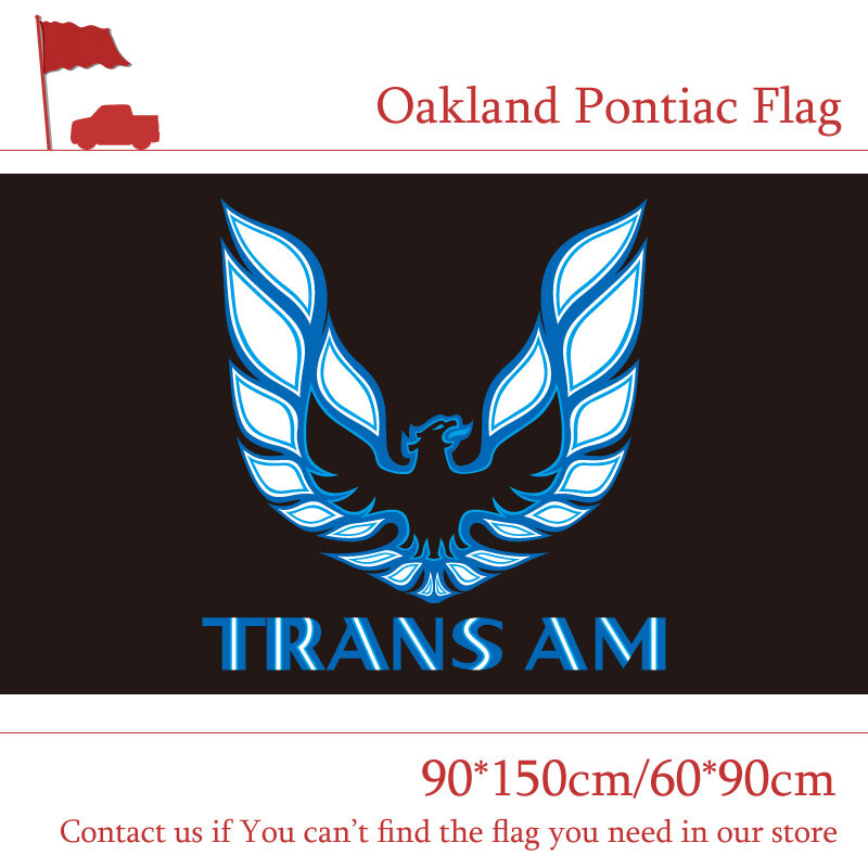 Bandera de coche Pontiac de Oakland, cartel de fiesta de poliéster, 90x150cm, 60x90cm, 3x5 pies