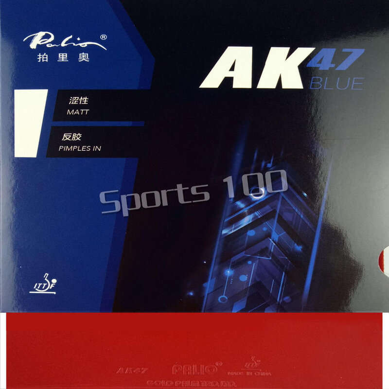 Palio AK47 AK-47 AK 47 bleu mat boutons dans ping pong Tennis de Table caoutchouc avec éponge 2015 offre spéciale 2.2mm H38-40