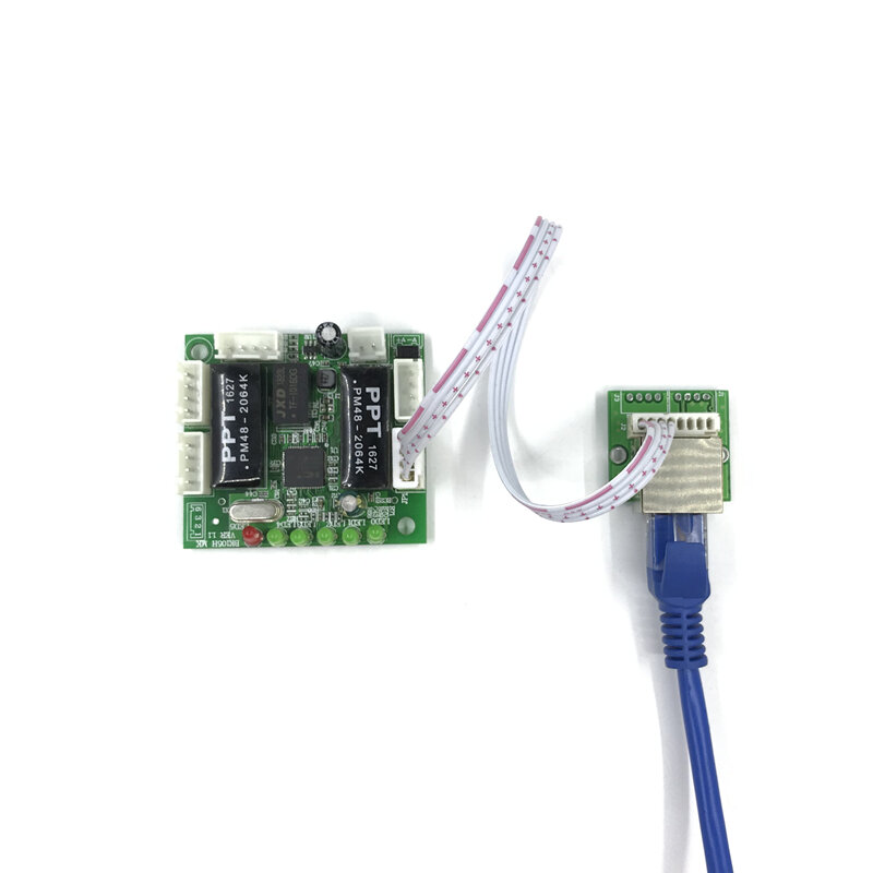 Placa de circuito de interruptor ethernet de diseño de mini módulo OEM para Módulo de interruptor ethernet de 10/100mbps, 5/8 puertos, placa PCBA, placa base OEM