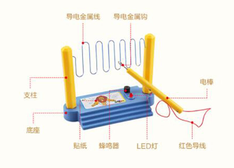 Modelo Educativo de ciencia científica para niños, juguete experimental de materiales, circuito de experimentos, envío gratis, 1 ud.