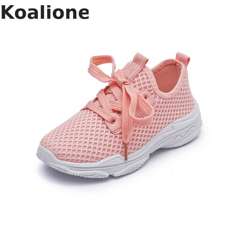 Children Sports Shoes Mesh Summer Black White Girl Casual Shoes Kids Sneaker Student Running Shoes Light-wight Breathable Autumn