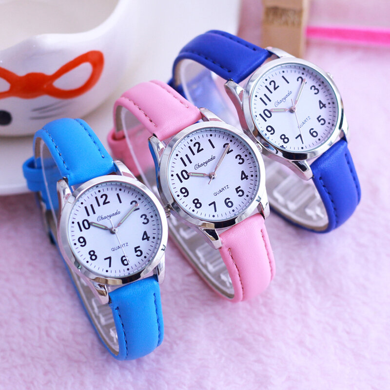 2024 CYD hot seller children boys girls quarzt wristwatches students small learning time electronic watches kids sports clock