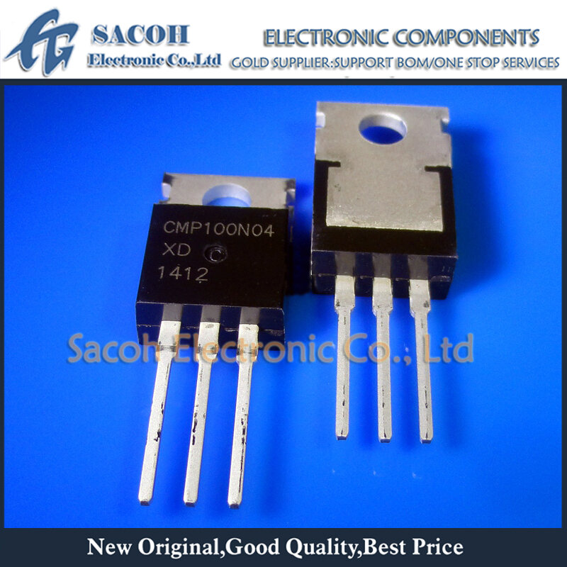 Transistor MOSFET de potencia, nuevo y Original, CMP100N04, 100N04, CMP100N03, CMP80N04, CMP75N03 o CMP50N03 TO-220, 40A, 100V, 10 unidades por lote