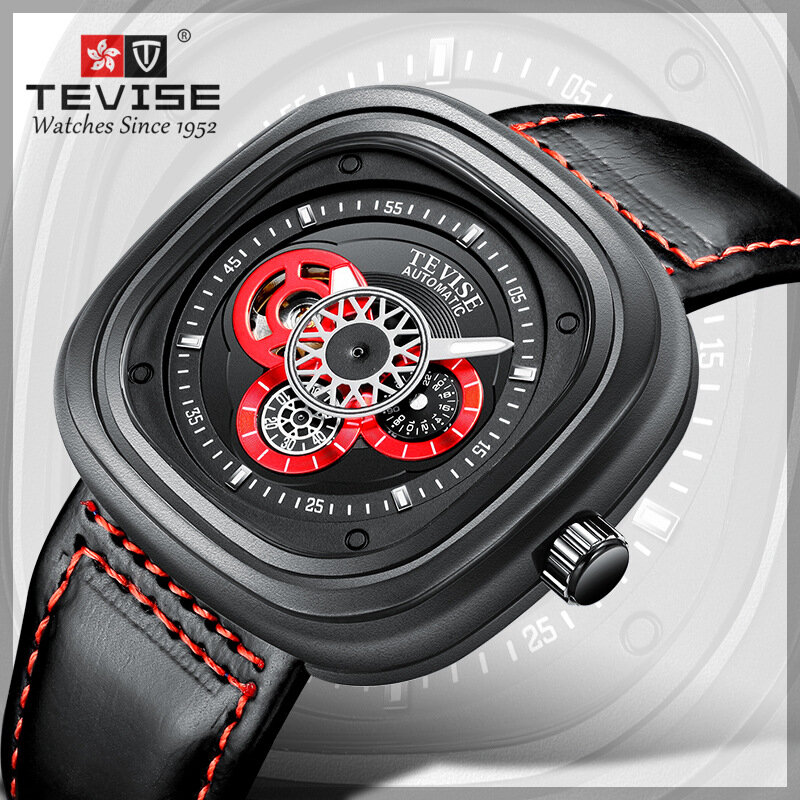 NEW Listing Tevise Brand Men Mechanical Watch Automatic Watches Fashion Man Waterproof Sport Clock Relogio Masculino 2019