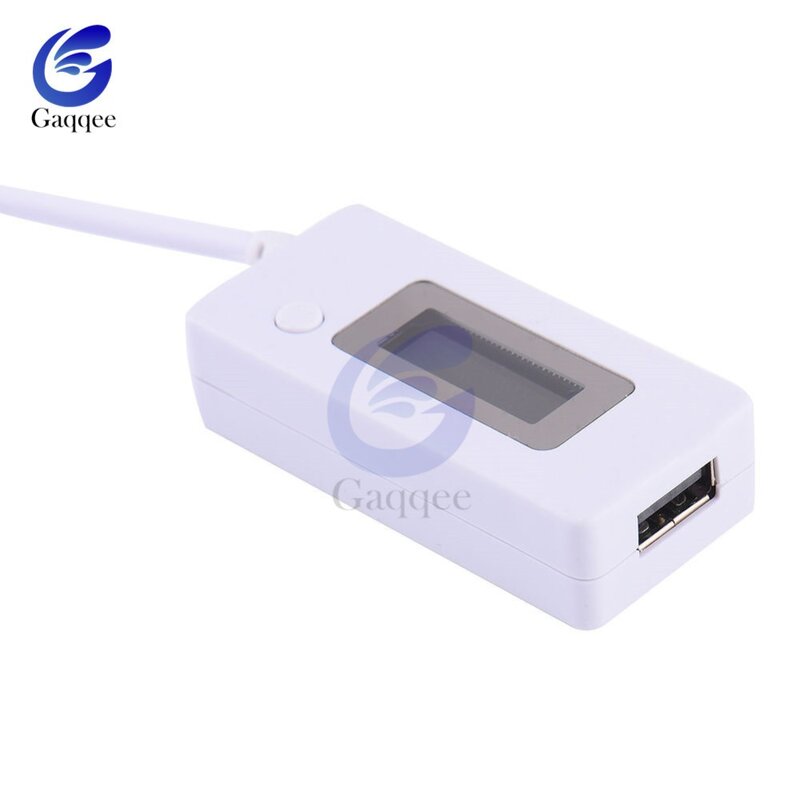جهاز اختبار USB للهاتف صغير إبداعي بشاشة LCD جهاز قياس الجهد الكهربي المحمول جهاز كشف شاحن الطاقة مقياس الفولتميتر مقياس التيار الكهربائي