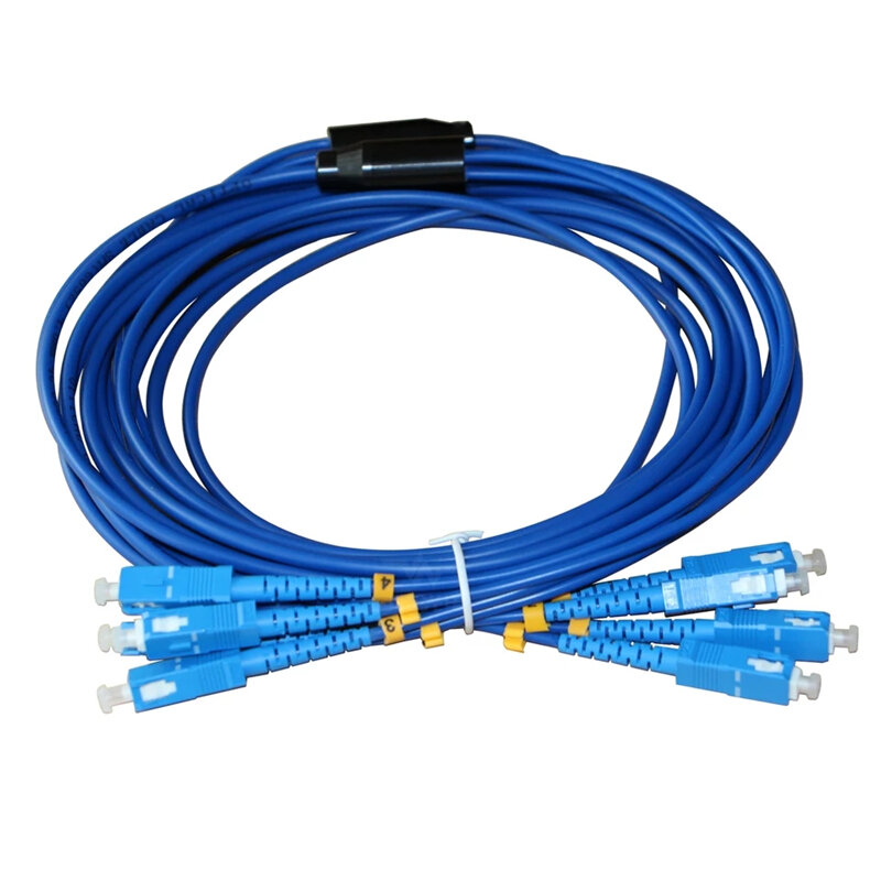 Cables de fibra blindada de 500mtr, 4 núcleos, SC, LC, FC, ST, UPC, APC, monomodo, 4 fibras, ELINK, ftth