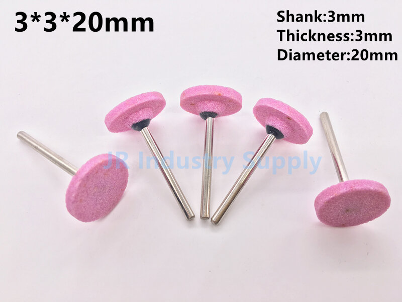 Jrealmer 10pcs 3*3*20mm Abrasive Mounted Stone For Dremel Rotary tools Grinding Stone Wheel Head dremel accessories