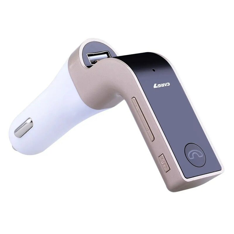 GUBANG Vivavoce Per Auto Trasmettitore FM Radio MP3 Lettore USB del Caricatore G7 BLU LED Bluetooth