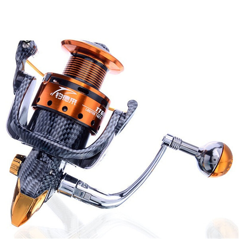 Saltwater New Arrival Metal Spinning Fishing Reel Coil carretilha pesca 6000 Series 12+1BB 5.1:1 molinete pesca Wheel China