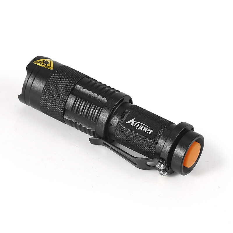 Светодиодный фонарик Anjoet Q5 T6 L2, портативный мини-фонарик с регулируемым зумом, фонарик с батареей 14500 и 18650 для велосипесветильник щения
