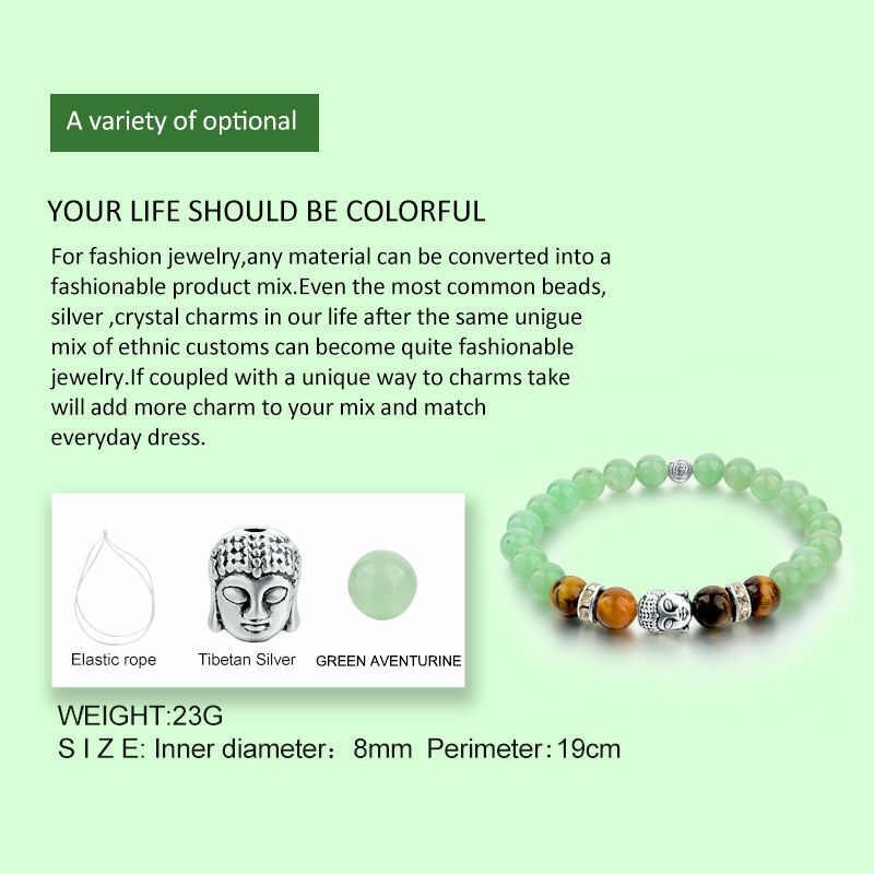 CHICVIE – Bracelet bouddha en argent tibétain pour femmes, chaîne et maillons, perle en pierre naturelle, bijoux d'amour, SBR150234