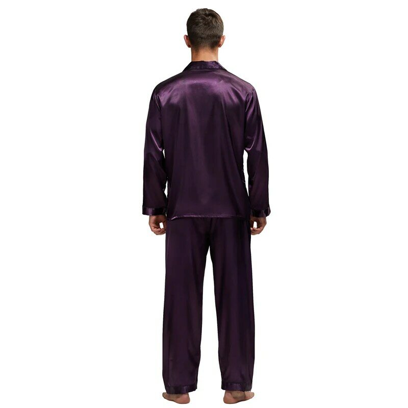 Tony & Candice-Pijama de seda para hombre, ropa de dormir, Sexy, de estilo moderno, suave y acogedor, de satén, para verano
