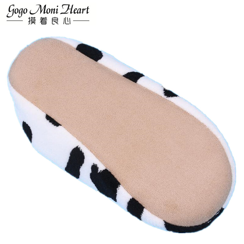 Couple Winter Warm Slippers for Women 2019 Soft Cotton Cow House Indoor Flats Shoes