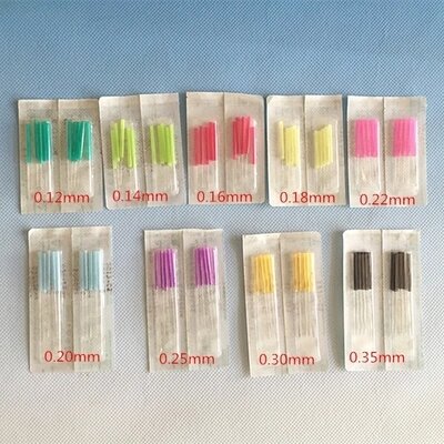500pcs Acupuncture Therapy Tool Point Terapia Medical Care Disposable Color Plastic Handle Beauty Stainless Steel Needle Cone
