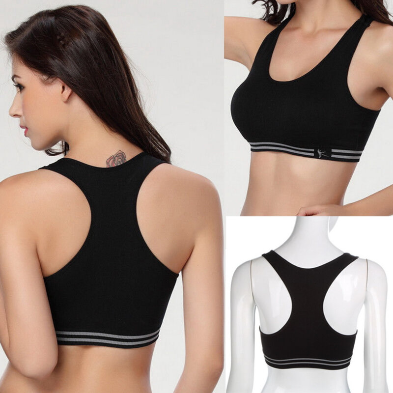 Quick Drying Seamless Sports Bra Women Absorb Sweat Yoga Bra Padded Push Up Stretch Vest Running Underwear