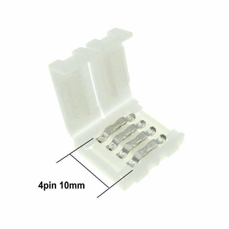 LED Strip Connectors 2pin 8mm / 2pin 10mm / 4pin 10mm / 5pin 10mm Free Welding Connector 5pcs/lot.