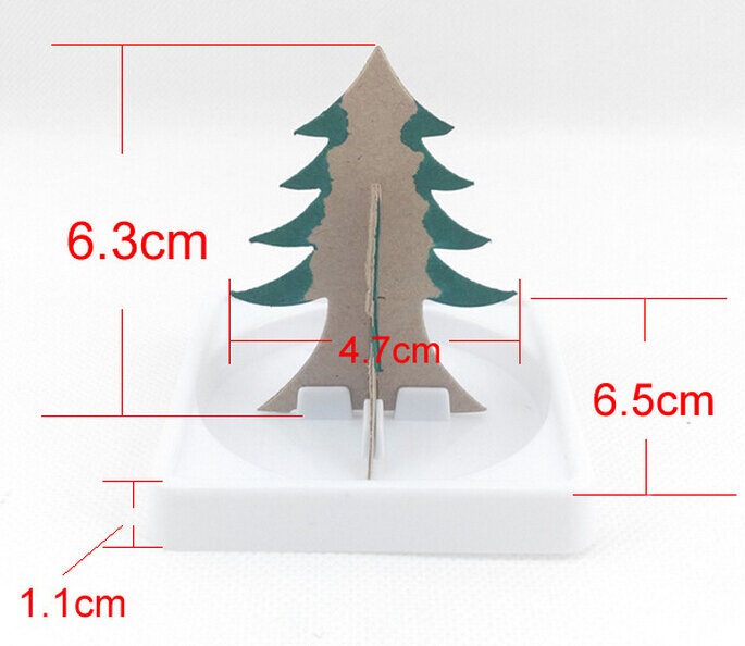 IWish 2019 7x6cm DIY 여러 가지 빛깔의 매직 성장 종이 나무 마법의 성장 크리스마스 나무 Wunderbaum 어린이 과학 완구 어린이를위한