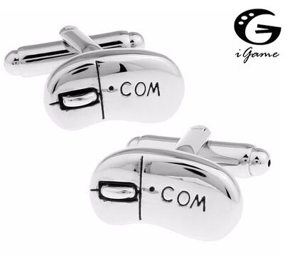 Free Shipping Computer Mouse Cufflinks Wholesale&retail Novelty I.T. Design Quality Brass Material Best Gift For Men