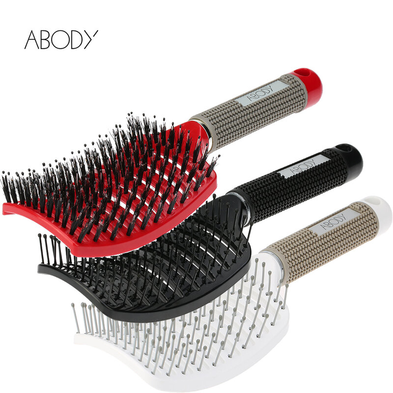 Hair Scalp Massage Comb Hairbrush Professional Hair Brush Styling Tool Women Wet Curly Detangle Hair Comb Brush for Barber