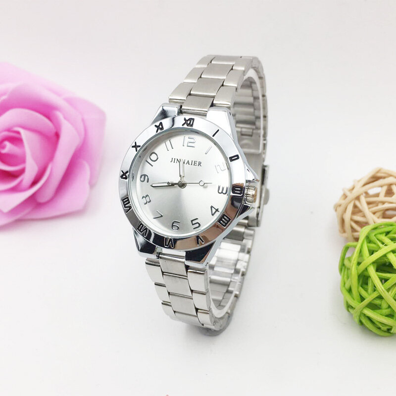 Минималистичные часы для женщин Серебряный браслет из нержавеющей стали женские кварцевые часы модные женские часы женский подарок Zegarek Damski Новинка