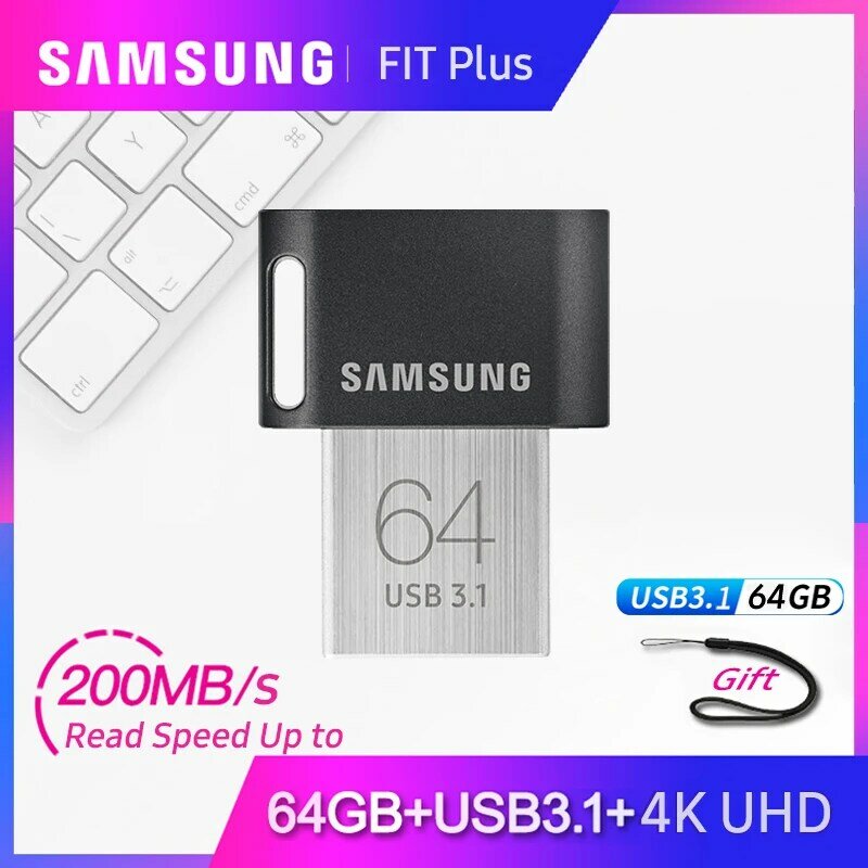 100% 원래 samsung usb 3.1 pendrive 32 gb 64 gb 최대 200 mb/memoria usb 플래시 드라이브 128 gb 256 gb 최대 300 메가바이트/초 usb 메모리 스틱