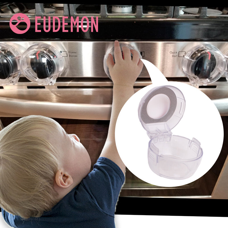 EUDEsimplifié-Housses de sécurité pour cuisinière à gaz pour bébé, couvercle pour interrupteur d'enfant, bouton de protection, verrouillage de sécurité pour bébé, interrupteur à gaz naturel