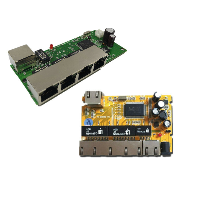 Module de commutateur Gigabit à 5 ports, largement utilisé dans la ligne LED 5 ports 10/100/1000 m port de contact mini module de commutation PCBA carte mère
