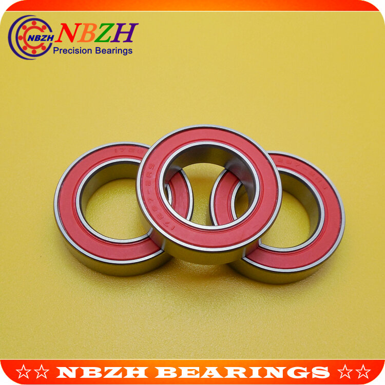 NBZH bearing10pcs/lot 17287-2RS MR17287 17287 17287RS 17x28x7mm roda sepeda braket bawah bantalan perbaikan