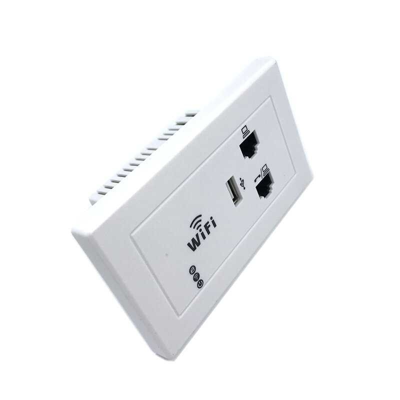 ANDDEAR White Wireless WiFi in Wall AP High Quality Hotel Rooms Wi-Fi Cover Mini Wall-mount AP Router Access Point